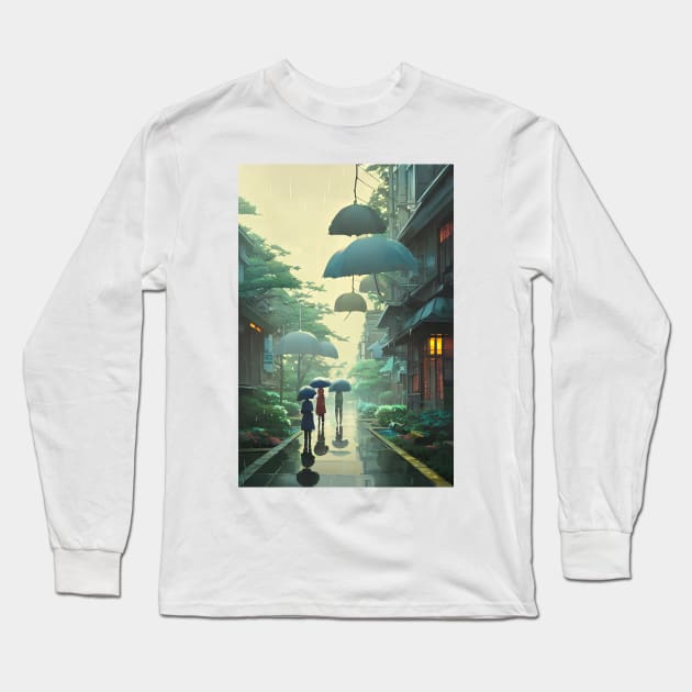 Rainy Long Sleeve T-Shirt by Artieries1